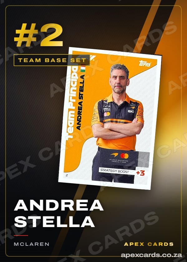 #2 Andrea Stella — Team Base Set — F1 Turbo Attax 2026