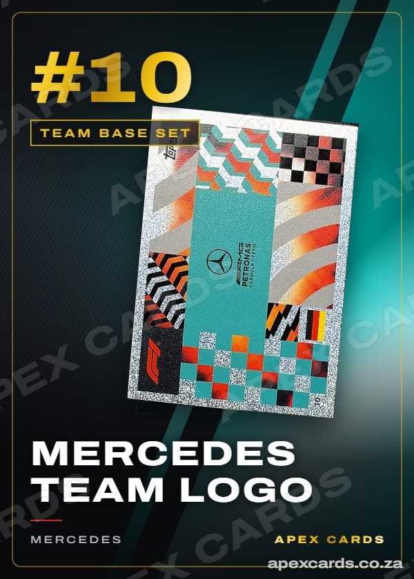 #10 Mercedes Team Logo — Team Base Set — F1 Turbo Attax 2026