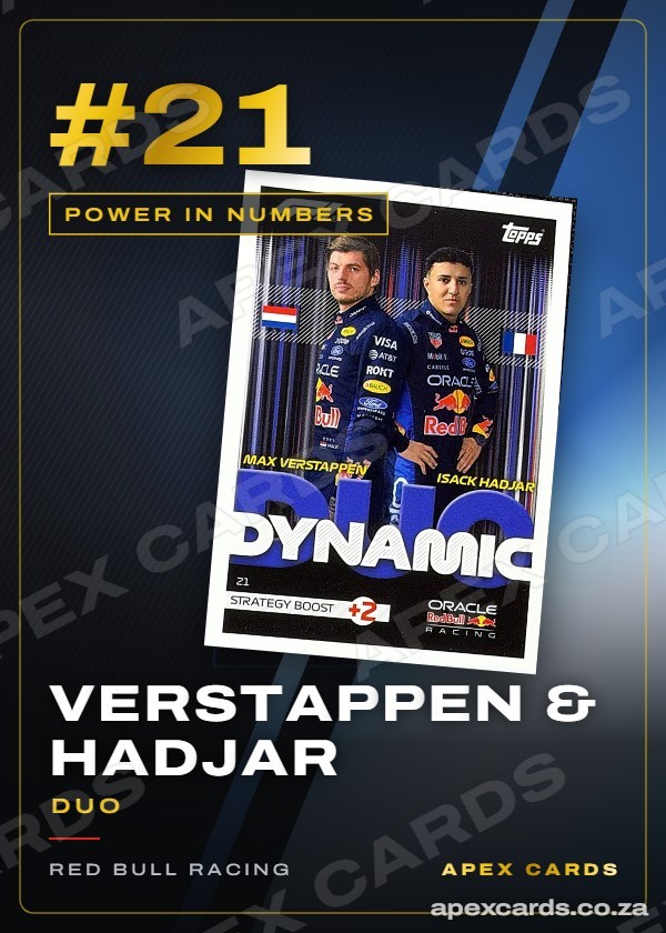 #21 Verstappen & Hadjar (Duo) — Power in Numbers — F1 Turbo Attax 2026