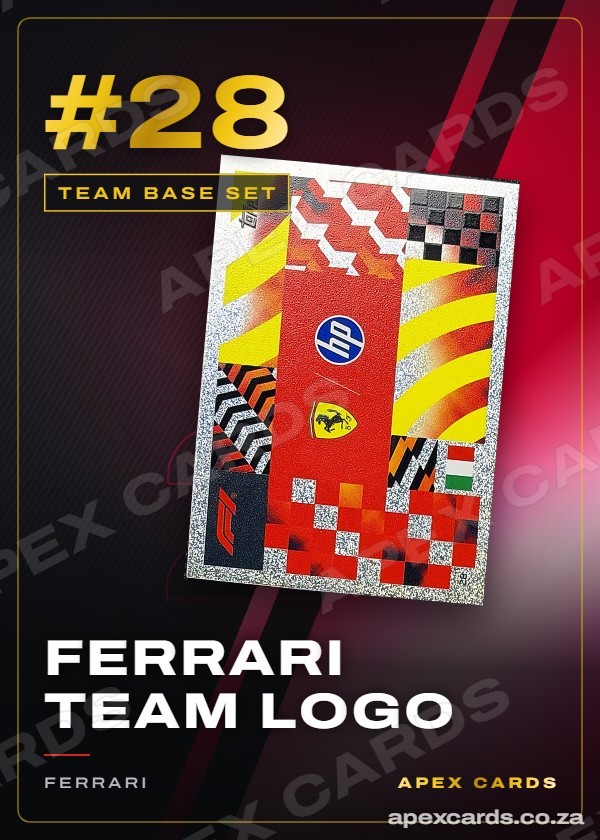 #28 Ferrari Team Logo — Team Base Set — F1 Turbo Attax 2026