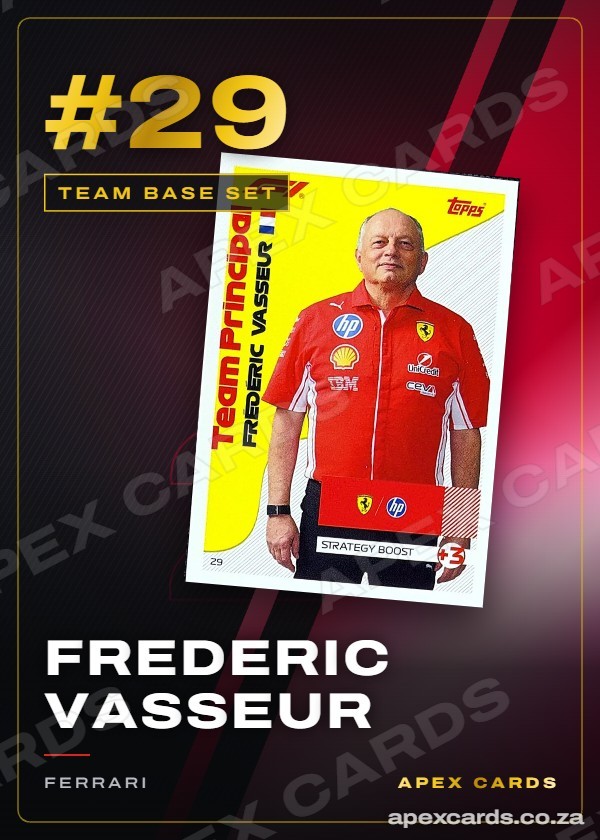 #29 Frederic Vasseur — Team Base Set — F1 Turbo Attax 2026