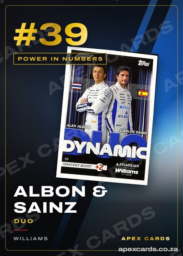 #39 Albon & Sainz (Duo) — Power in Numbers — F1 Turbo Attax 2026