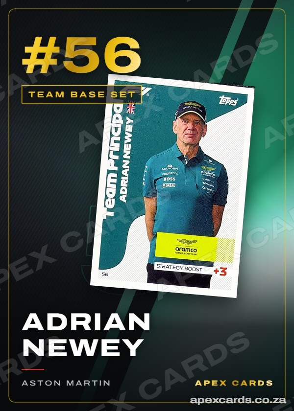 #56 Adrian Newey — Team Base Set — F1 Turbo Attax 2026