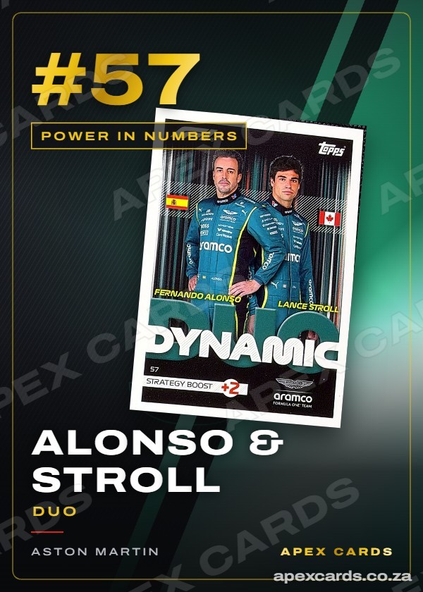 #57 Alonso & Stroll (Duo) — Power in Numbers — F1 Turbo Attax 2026