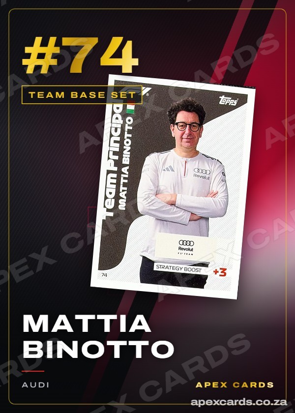 #74 Mattia Binotto — Team Base Set — F1 Turbo Attax 2026