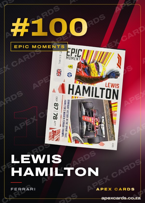 #100 Lewis Hamilton – Epic Moments (Turbo Attax 2026)