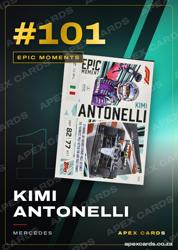 #101 Kimi Antonelli – Epic Moments (Turbo Attax 2026)