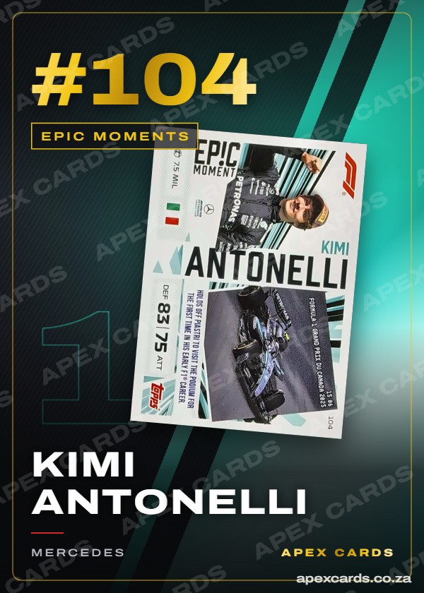 #104 Kimi Antonelli – Epic Moments (Turbo Attax 2026)