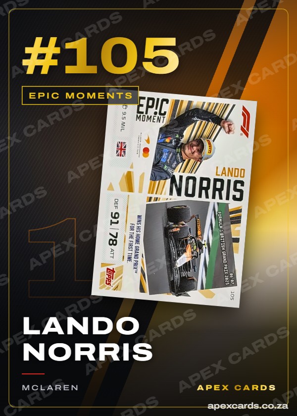#105 Lando Norris – Epic Moments (Turbo Attax 2026)