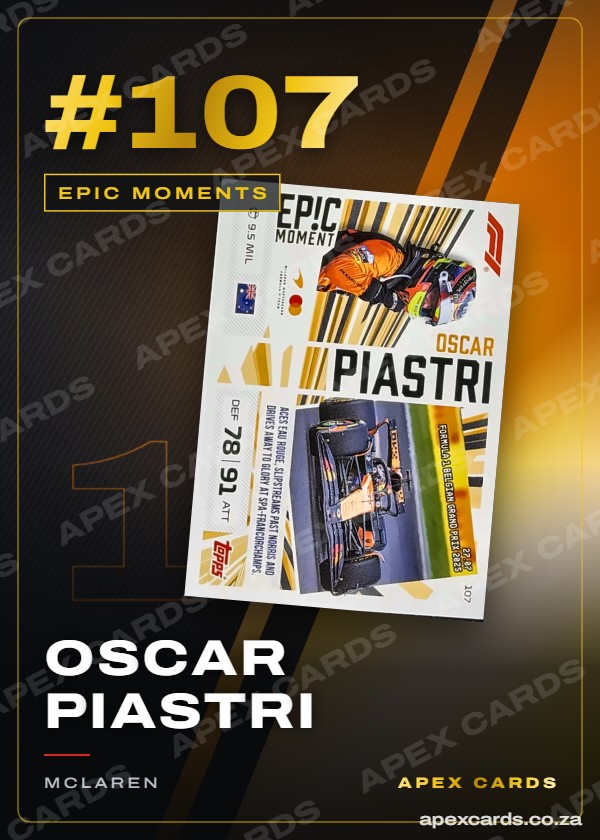 #107 Oscar Piastri – Epic Moments (Turbo Attax 2026)