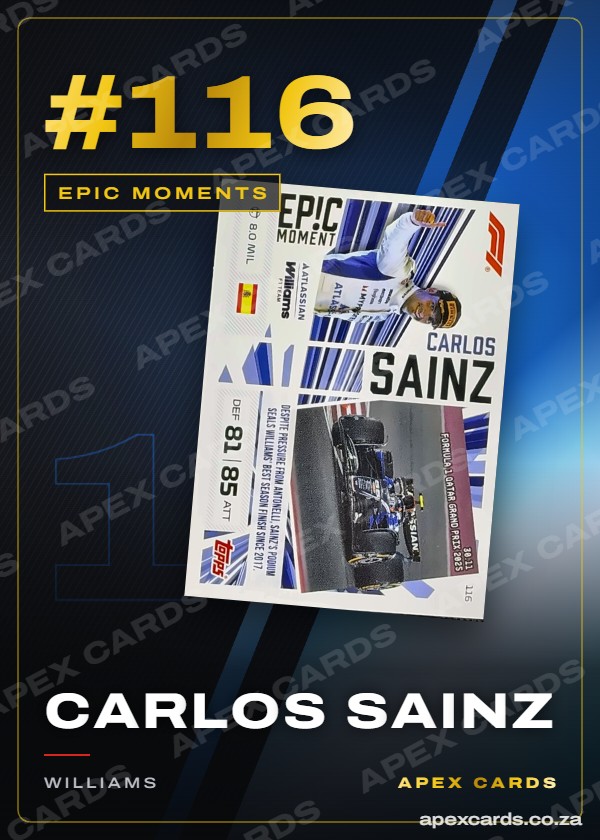 #116 Carlos Sainz – Epic Moments (Turbo Attax 2026)