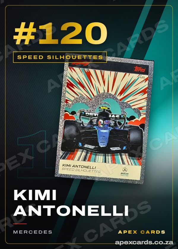 #120 Kimi Antonelli — Speed Silhouettes – Apex Cards