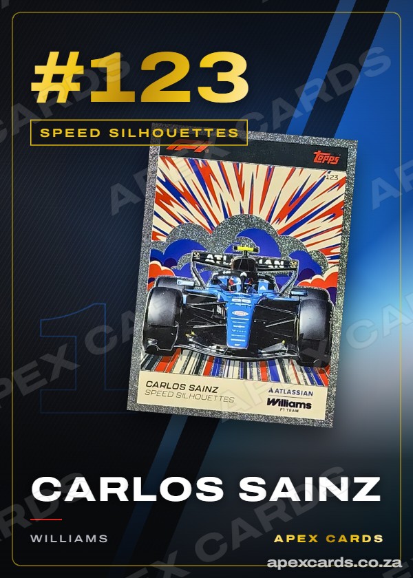 #123 Carlos Sainz — Speed Silhouettes – Apex Cards