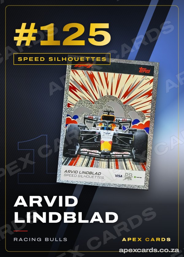 #125 Arvid Lindblad — Speed Silhouettes – Apex Cards