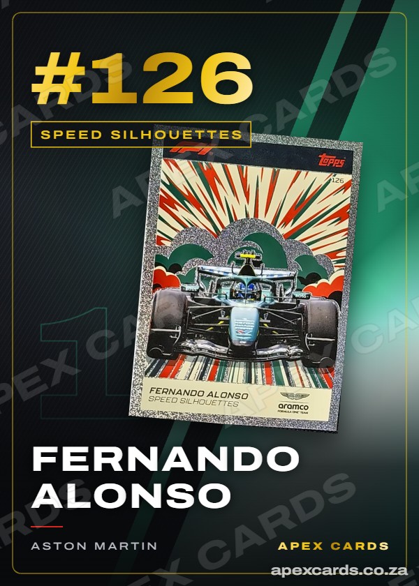 #126 Fernando Alonso — Speed Silhouettes – Apex Cards