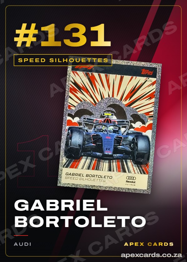 #131 Gabriel Bortoleto — Speed Silhouettes – Apex Cards