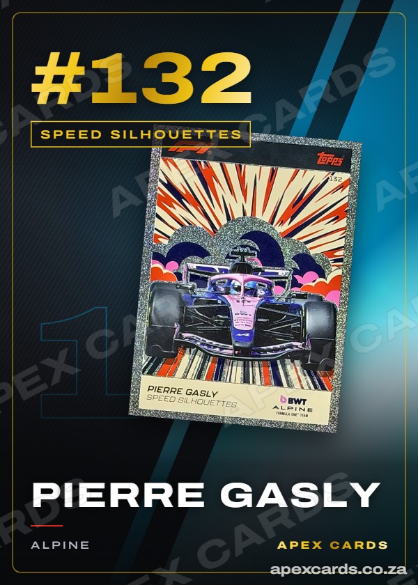 #132 Pierre Gasly — Speed Silhouettes – Apex Cards