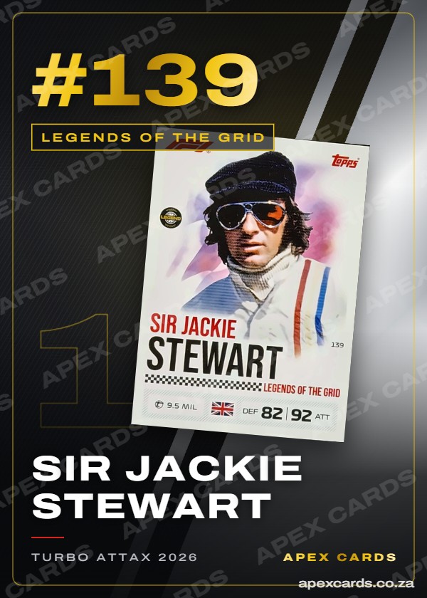 #139 Sir Jackie Stewart – Legends of the Grid (Turbo Attax 2026)