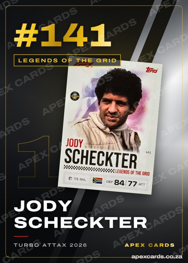 #141 Jody Scheckter – Legends of the Grid (Turbo Attax 2026)