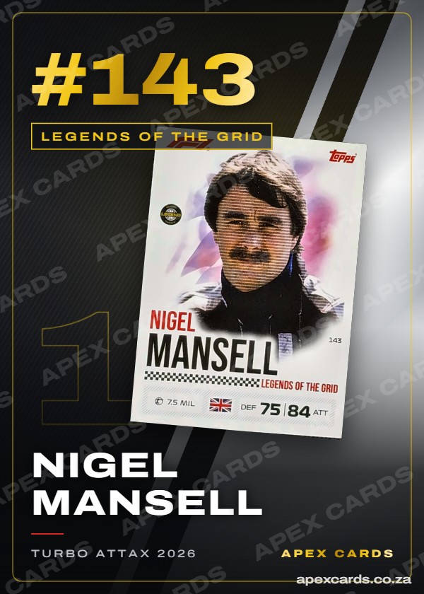 #143 Nigel Mansell – Legends of the Grid (Turbo Attax 2026)