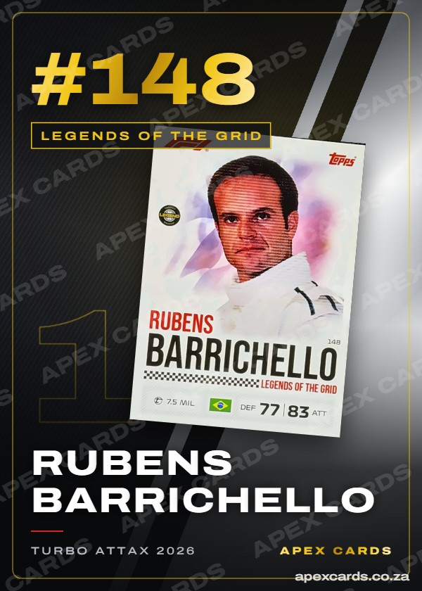 #148 Rubens Barrichello – Legends of the Grid (Turbo Attax 2026)