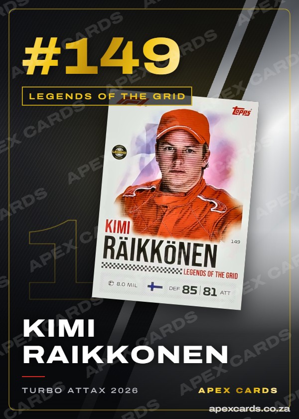 #149 Kimi Raikkonen – Legends of the Grid (Turbo Attax 2026)