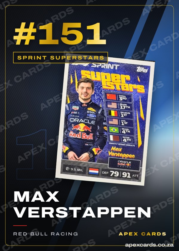 #151 Max Verstappen – Sprint Superstars (Turbo Attax 2026)