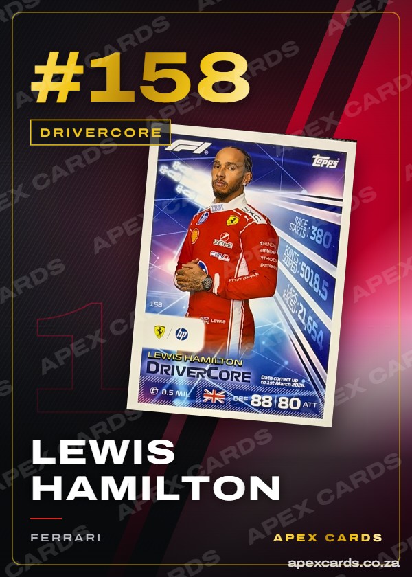 #158 Lewis Hamilton – DriverCore (Turbo Attax 2026)