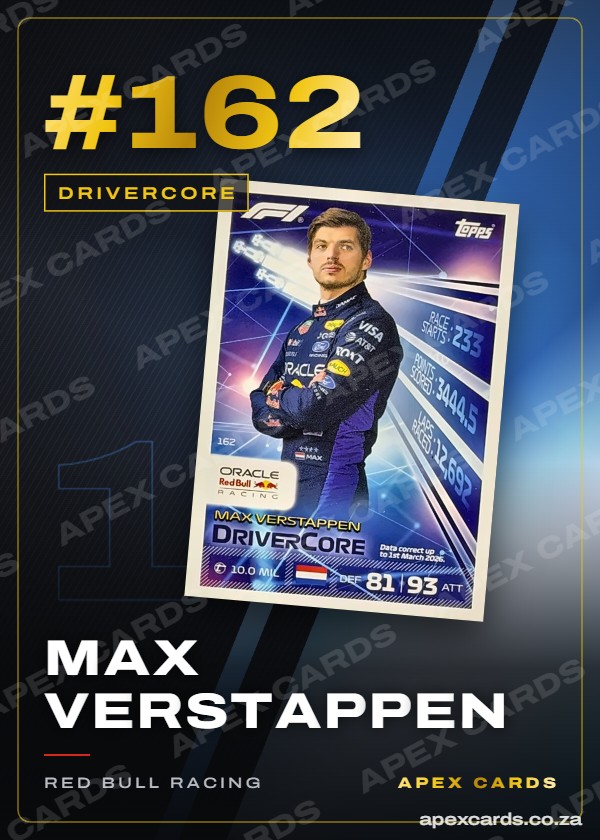 #162 Max Verstappen – DriverCore (Turbo Attax 2026)