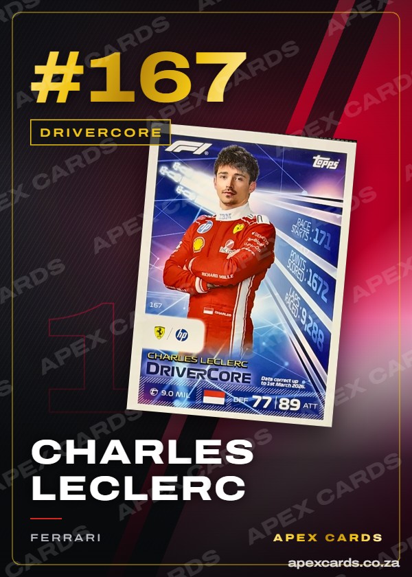 #167 Charles Leclerc – DriverCore (Turbo Attax 2026)