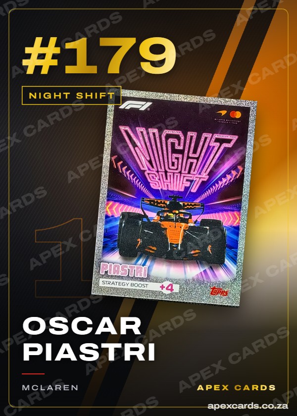 #179 Oscar Piastri – Night Shift (Turbo Attax 2026)