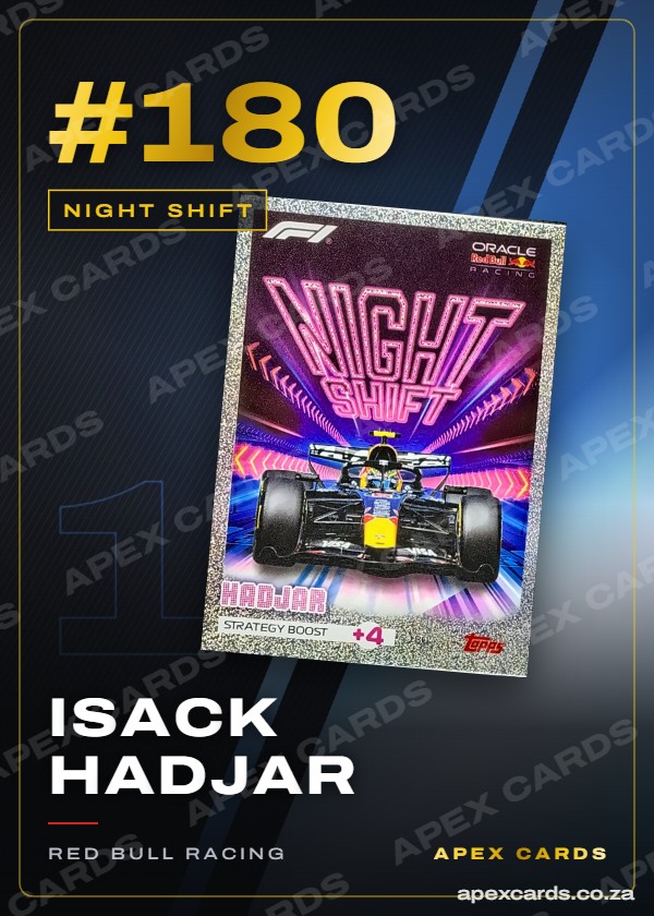 #180 Isack Hadjar – Night Shift (Turbo Attax 2026)