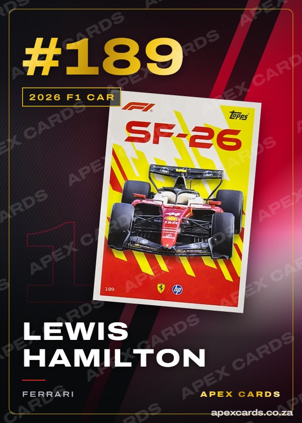 #189 Lewis Hamilton – 2026 F1 Car (Turbo Attax 2026)