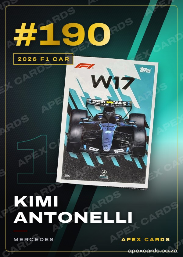 #190 Kimi Antonelli – 2026 F1 Car (Turbo Attax 2026)