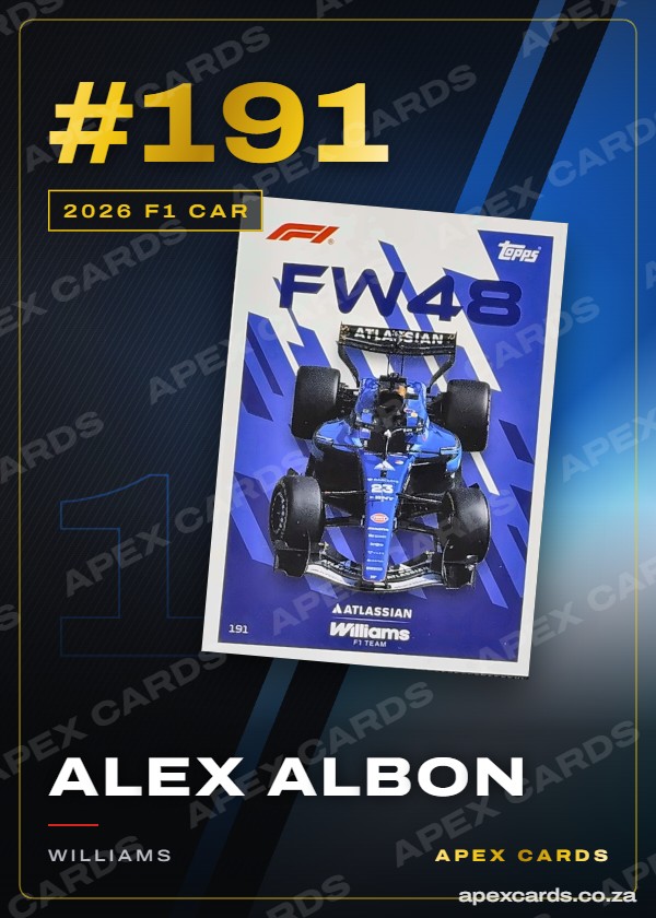 #191 Alex Albon – 2026 F1 Car (Turbo Attax 2026)