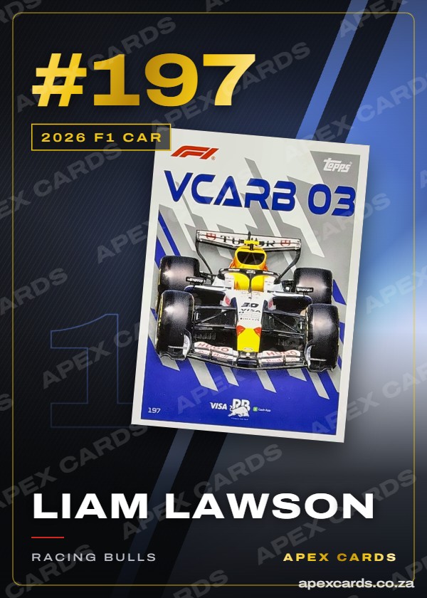 #197 Liam Lawson – 2026 F1 Car (Turbo Attax 2026)