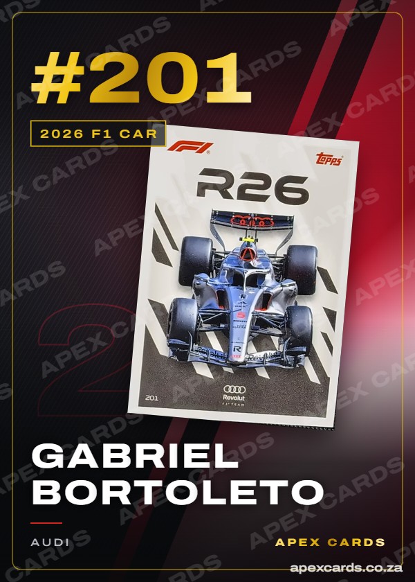 #201 Gabriel Bortoleto – 2026 F1 Car (Turbo Attax 2026)