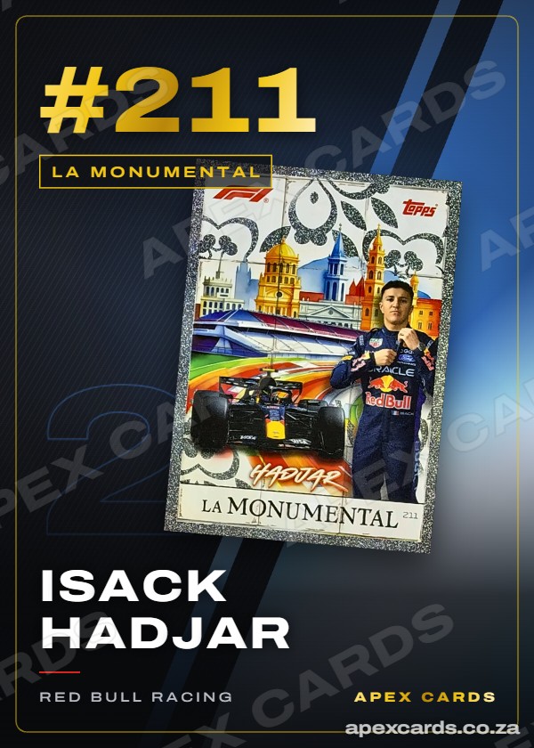 #211 Isack Hadjar — La Monumental – Apex Cards