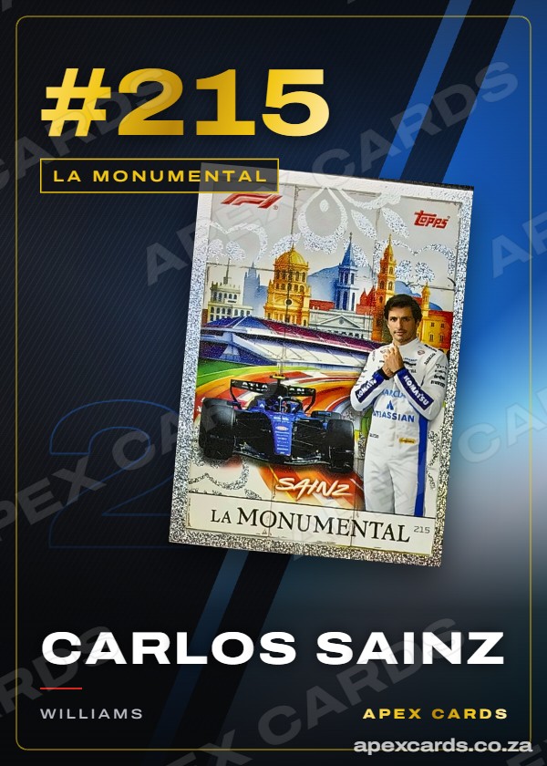 #215 Carlos Sainz — La Monumental – Apex Cards