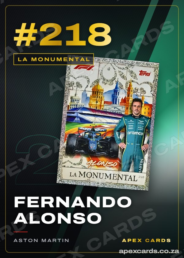 #218 Fernando Alonso — La Monumental – Apex Cards