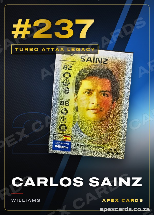 #237 Carlos Sainz — Turbo Attax Legacy – Apex Cards