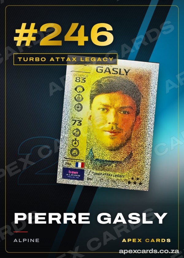 #246 Pierre Gasly — Turbo Attax Legacy – Apex Cards
