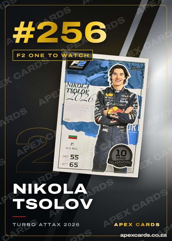 #256 Nikola Tsolov – F2 One to Watch (Turbo Attax 2026)