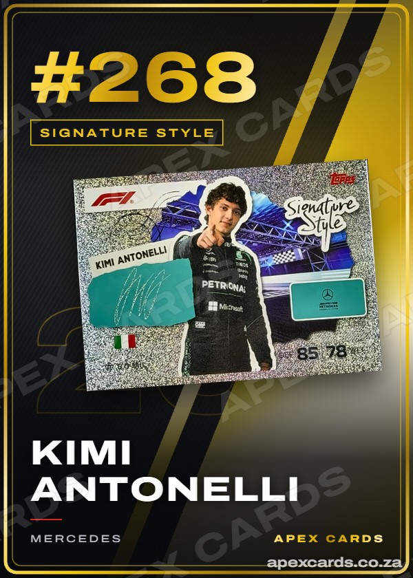 #268 Kimi Antonelli — Signature Style – Apex Cards