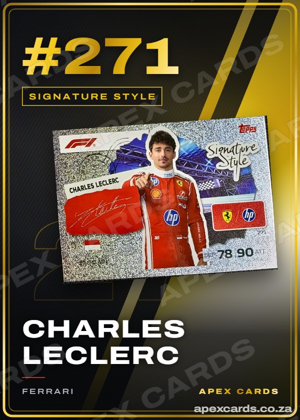 #271 Charles Leclerc — Signature Style – Apex Cards
