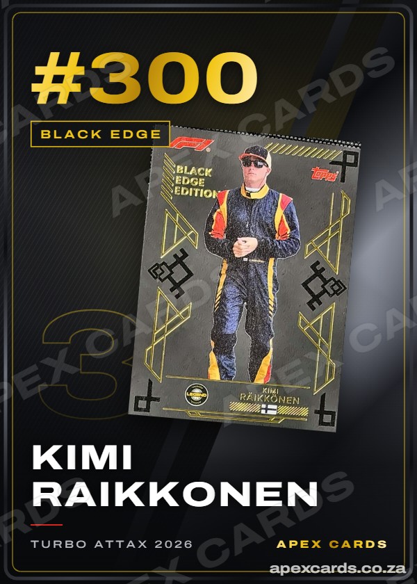 #300 Kimi Raikkonen — Black Edge – Apex Cards