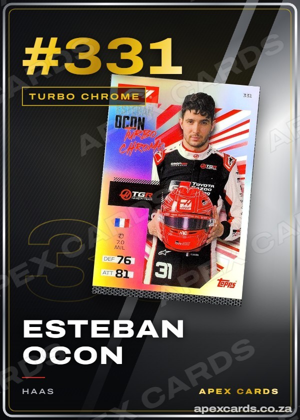 #331 Esteban Ocon — Turbo Chrome — F1 Turbo Attax 2026