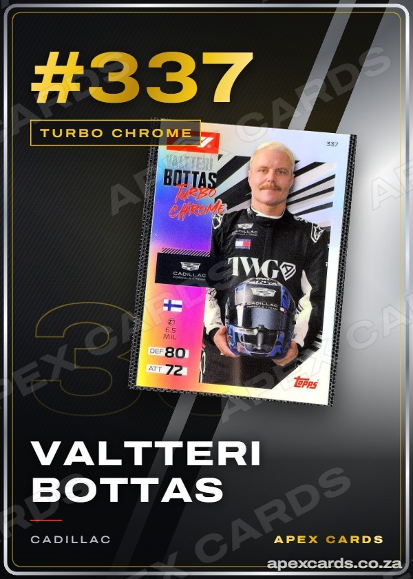 #337 Valtteri Bottas — Turbo Chrome — F1 Turbo Attax 2026