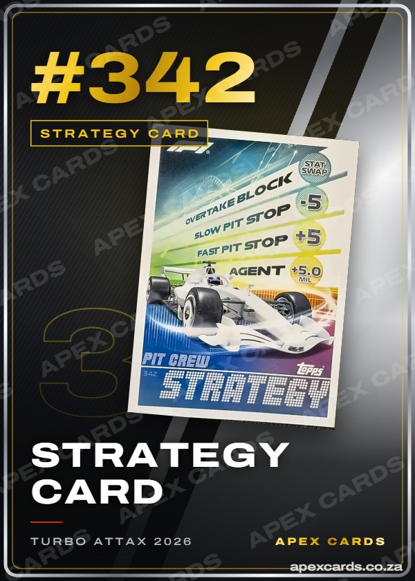 #342 Strategy Card – Strategy Card (Turbo Attax 2026)