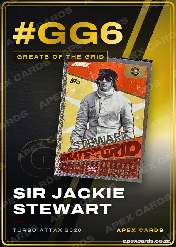 #GG6 Sir Jackie Stewart – Greats of the Grid (Turbo Attax 2026)